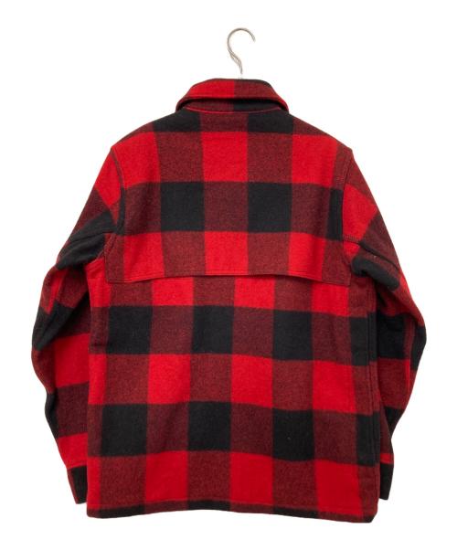 WOOLRICH（ウールリッチ）WOOLRICH (ウールリッチ) バッファローチェックジャケット ブラック×レッド サイズ:Mの古着・服飾アイテム