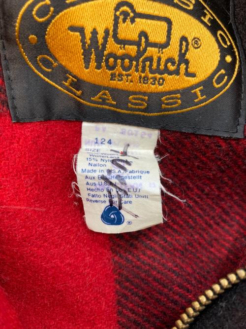 WOOLRICH（ウールリッチ）WOOLRICH (ウールリッチ) バッファローチェックジャケット ブラック×レッド サイズ:Mの古着・服飾アイテム