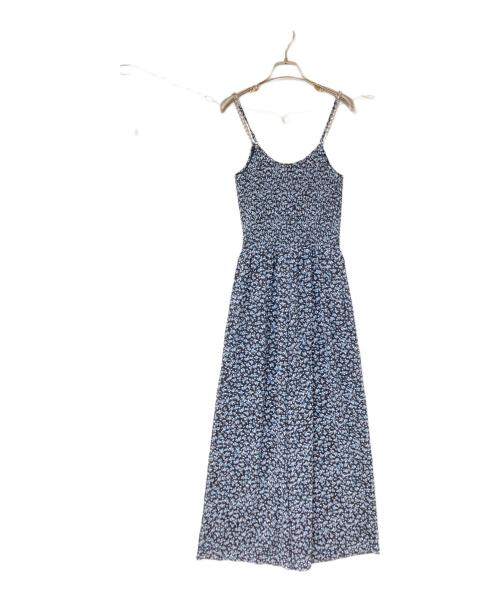 MICHAEL MICHAEL KORS（マイケル マイケルコース）MICHAEL MICHAEL KORS (マイケル マイケルコース) フローラル プリント ジョーゼット エンブリッシュ ジャンプスーツ ブラック×ブルー サイズ:XSの古着・服飾アイテム