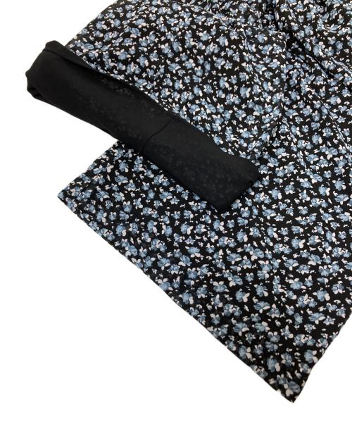 MICHAEL MICHAEL KORS（マイケル マイケルコース）MICHAEL MICHAEL KORS (マイケル マイケルコース) フローラル プリント ジョーゼット エンブリッシュ ジャンプスーツ ブラック×ブルー サイズ:XSの古着・服飾アイテム