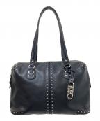 MICHAEL KORSマイケル・コース）の古着「スタッズレザーハンドバッグ」｜ブラック