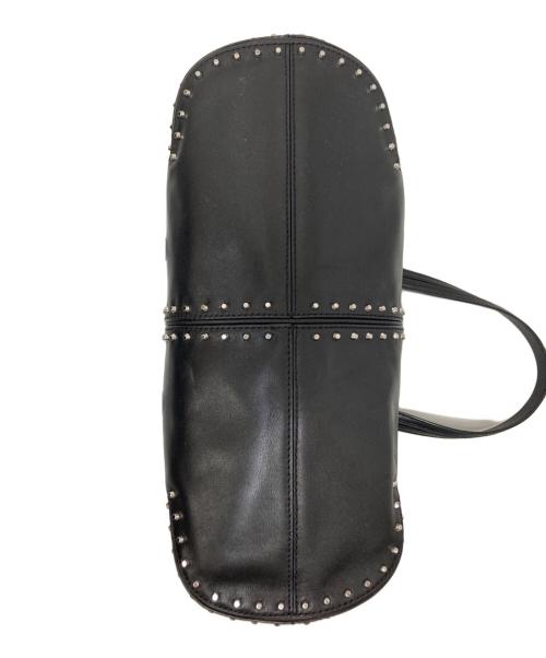 MICHAEL KORS（マイケル・コース）MICHAEL KORS (マイケルコース) スタッズレザーハンドバッグ ブラック サイズ:下記参照の古着・服飾アイテム