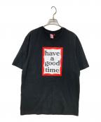 have a good timeハブアグッドタイム）の古着「プリントTシャツ」｜ブラック