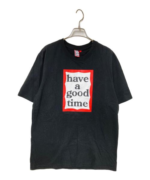 have a good time（ハブアグッドタイム）have a good time (ハブアグッドタイム) プリントTシャツ ブラック サイズ:Lの古着・服飾アイテム