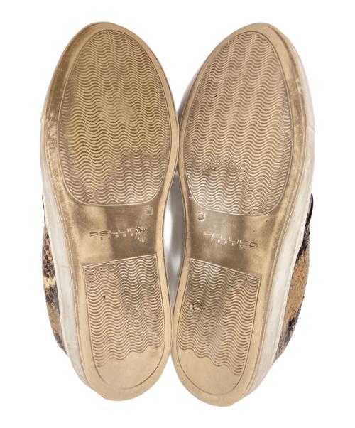 PELLICO SUNNY（ペリーコサニー）PELLICO SUNNY (ペリーコサニー) ローカットスニーカー ベージュ×ブラック サイズ:36の古着・服飾アイテム