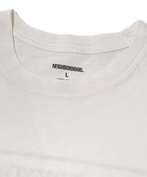 NEIGHBORHOOD（ネイバーフッド）NEIGHBORHOOD (ネイバーフッド) ロゴカットソー ホワイト サイズ:Lの古着・服飾アイテム