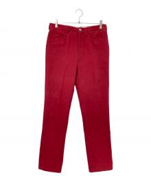 BRIONI（ブリオーニ）の古着「センタープレスパンツ」｜レッド