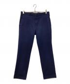 STEPHAN SCHNEIDERステファン シュナイダー）の古着「ポリウールスリムパンツ」｜ネイビー
