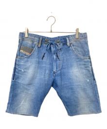 DIESEL（ディーゼル）の古着「ジョグデニムスウェットハーフパンツ」｜インディゴ