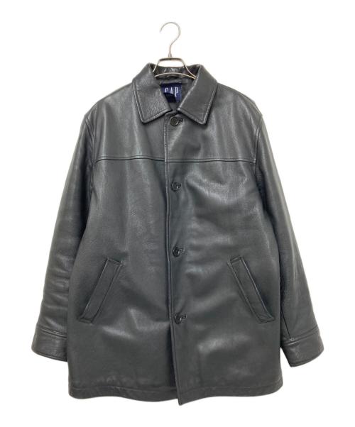 GAP（ギャップ）GAP (ギャップ) レザーカーコート ブラック サイズ:Sの古着・服飾アイテム