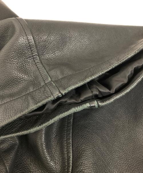 GAP（ギャップ）GAP (ギャップ) レザーカーコート ブラック サイズ:Sの古着・服飾アイテム