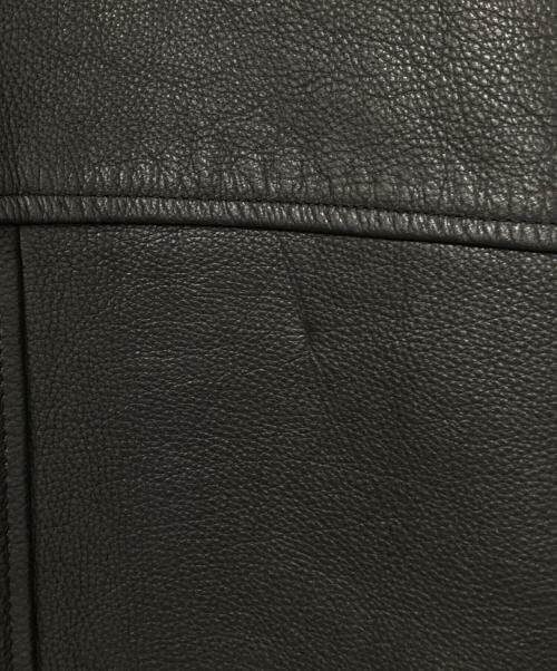 GAP（ギャップ）GAP (ギャップ) レザーカーコート ブラック サイズ:Sの古着・服飾アイテム