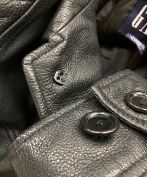 GAP（ギャップ）GAP (ギャップ) レザーカーコート ブラック サイズ:Sの古着・服飾アイテム