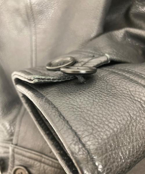 GAP（ギャップ）GAP (ギャップ) レザーカーコート ブラック サイズ:Sの古着・服飾アイテム