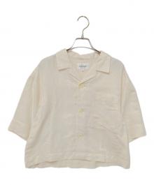 LE GLAZIK（ル グラジック）の古着「オープンカラーシャツ」｜ベージュ