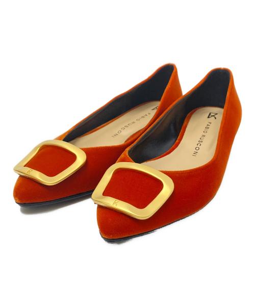 FABIO RUSCONI（ファビオルスコーニ）FABIO RUSCONI (ファビオルスコーニ) デザインパンプス サイズ:38の古着・服飾アイテム