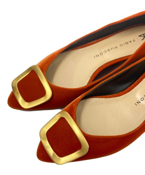 FABIO RUSCONI（ファビオルスコーニ）FABIO RUSCONI (ファビオルスコーニ) デザインパンプス サイズ:38の古着・服飾アイテム