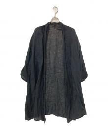 mizuiro-ind（ミズイロインド）の古着「リネンカーディガン」｜ブラック