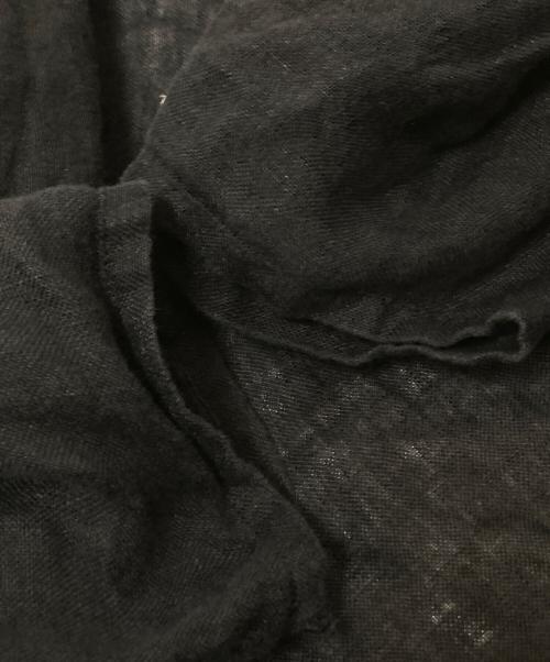 mizuiro-ind（ミズイロインド）mizuiro-ind (ミズイロインド) リネンカーディガン ブラック サイズ:下記参照の古着・服飾アイテム