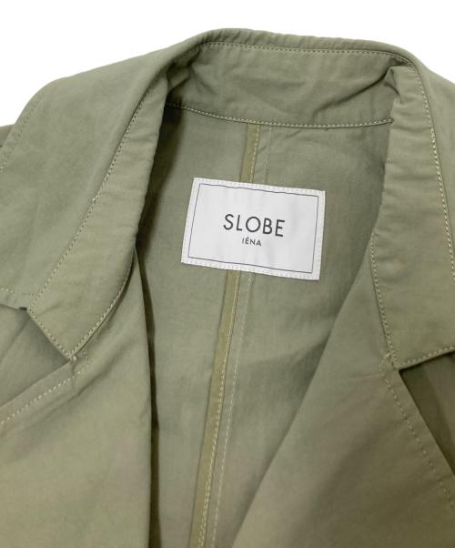 SLOBE IENA（スローブ イエナ）SLOBE IENA (スローブ イエナ) ロングトレンチコート グリーン サイズ:36の古着・服飾アイテム