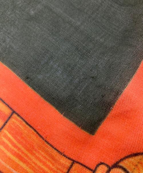 manipuri（マニプリ）manipuri (マニプリ) ウールシルクスカーフ オレンジ×パープル サイズ:下記参照の古着・服飾アイテム