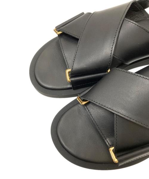 PADRONE（パドローネ）PADRONE (パドローネ) ベルトサンダル ブラック サイズ:40の古着・服飾アイテム