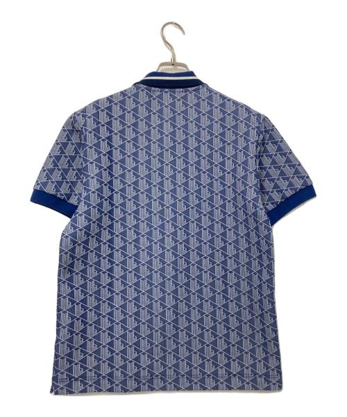 LACOSTE（ラコステ）LACOSTE (ラコステ) モノグラムジャカードポロシャツ ネイビー×ホワイト サイズ:US:Sの古着・服飾アイテム