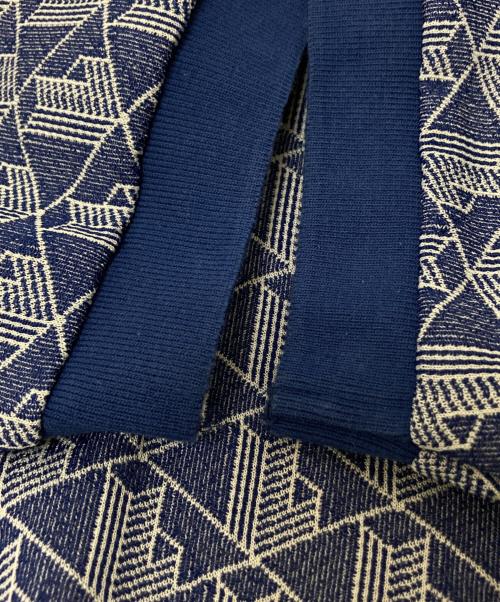 LACOSTE（ラコステ）LACOSTE (ラコステ) モノグラムジャカードポロシャツ ネイビー×ホワイト サイズ:US:Sの古着・服飾アイテム