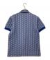 LACOSTE (ラコステ) モノグラムジャカードポロシャツ ネイビー×ホワイト サイズ:US:S：4000円