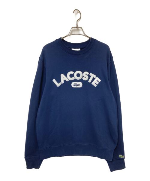 LACOSTE（ラコステ）LACOSTE (ラコステ) カレッジロゴクルーネックスウェット ネイビー サイズ:US:Mの古着・服飾アイテム