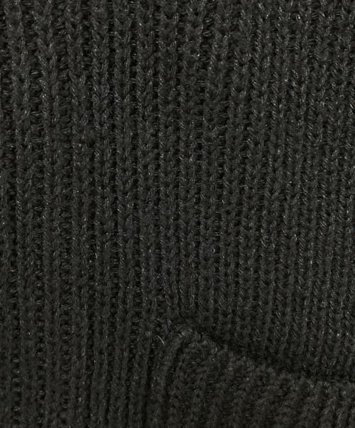 UNFIL（アンフィル）UNFIL (アンフィル) シルクブレンドジップカーディガン ネイビー サイズ:4の古着・服飾アイテム