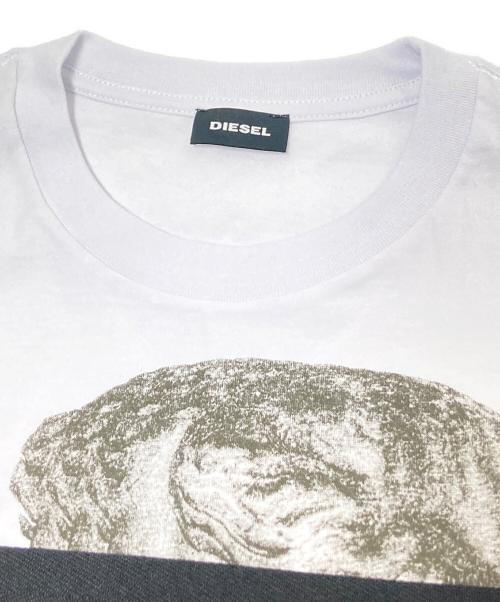 DIESEL（ディーゼル）DIESEL (ディーゼル) プリントTシャツ ホワイト サイズ:Mの古着・服飾アイテム