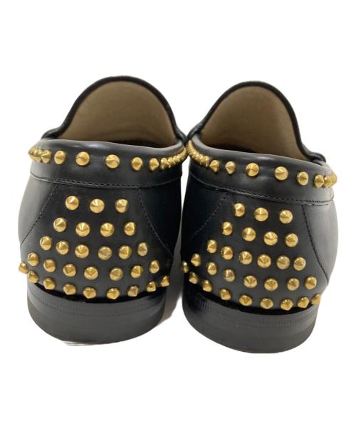 GUCCI（グッチ）GUCCI (グッチ) スパイクビットローファー ブラック サイズ:6 1/2の古着・服飾アイテム