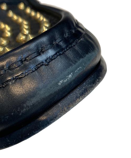 GUCCI（グッチ）GUCCI (グッチ) スパイクビットローファー ブラック サイズ:6 1/2の古着・服飾アイテム