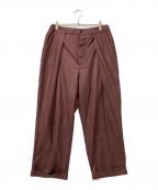 Badhiyaバディーヤ）の古着「タックパンツ」｜ブラウン