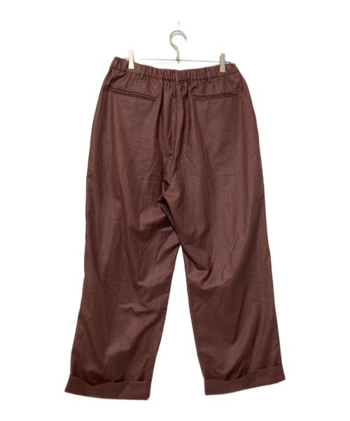 Badhiya（バディーヤ）Badhiya (バディーヤ) タックパンツ ブラウン サイズ:下記参照の古着・服飾アイテム