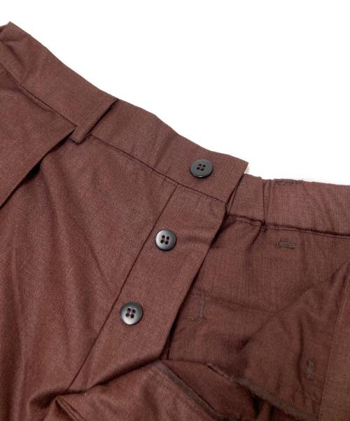 Badhiya（バディーヤ）Badhiya (バディーヤ) タックパンツ ブラウン サイズ:下記参照の古着・服飾アイテム