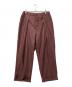 Badhiya（バディーヤ）の古着「タックパンツ」｜ブラウン