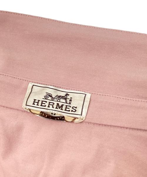 HERMES（エルメス）HERMES (エルメス) コットンスキッパーカットソー ピンク サイズ:Mの古着・服飾アイテム