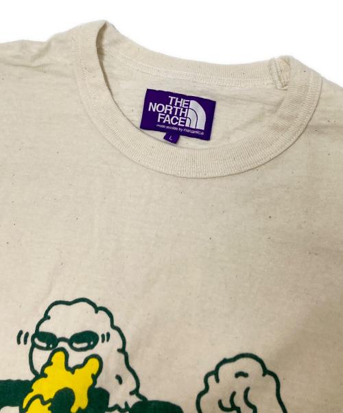 THE NORTHFACE PURPLELABEL（ザ・ノースフェイス パープルレーベル）THE NORTHFACE PURPLELABEL (ザ・ノースフェイス パープルレーベル) FFFES Graphic Combo Tee ベージュ サイズ:Lの古着・服飾アイテム