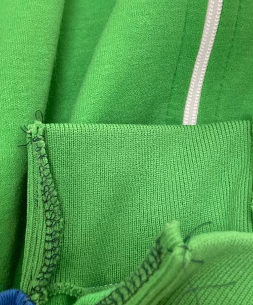 00〇〇（ゼロゼロマルマル）00〇〇 (ゼロゼロマルマル) リメイクトラックジャケット グリーン サイズ:下記参照の古着・服飾アイテム