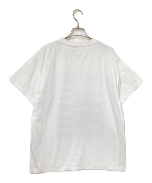 MM6 Maison Margiela（エムエムシックスメゾンマルジェラ）MM6 Maison Margiela (エムエムシックスメゾンマルジェラ) BACKGAMMON PRINTED TEE ホワイト×ブラック サイズ:XSの古着・服飾アイテム