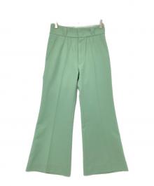 SHIKITARI（シキタリ）の古着「フレアスラックス」｜グリーン