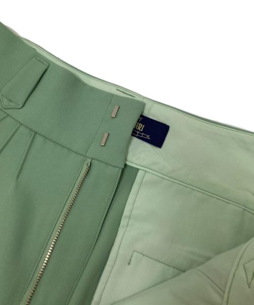 SHIKITARI（シキタリ）SHIKITARI (シキタリ) フレアスラックス グリーン サイズ:Sの古着・服飾アイテム