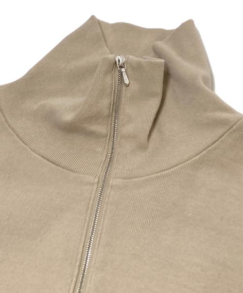 AURALEE（オーラリー）AURALEE (オーラリー) HARD TWIST RIB HALF-ZIP L/S TEE ベージュ サイズ:3の古着・服飾アイテム