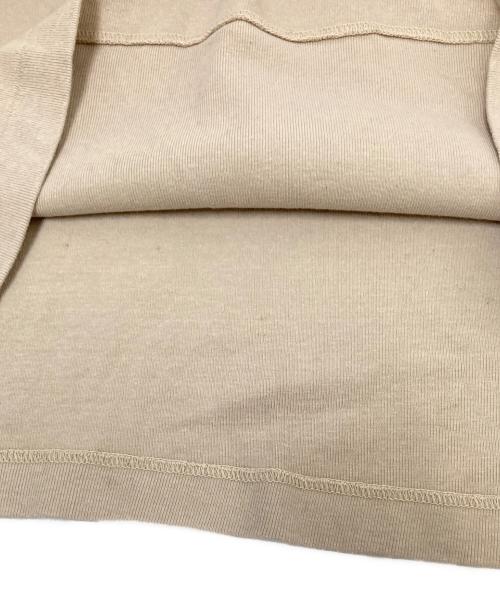 AURALEE（オーラリー）AURALEE (オーラリー) HARD TWIST RIB HALF-ZIP L/S TEE ベージュ サイズ:3の古着・服飾アイテム
