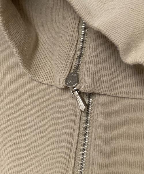 AURALEE（オーラリー）AURALEE (オーラリー) HARD TWIST RIB HALF-ZIP L/S TEE ベージュ サイズ:3の古着・服飾アイテム