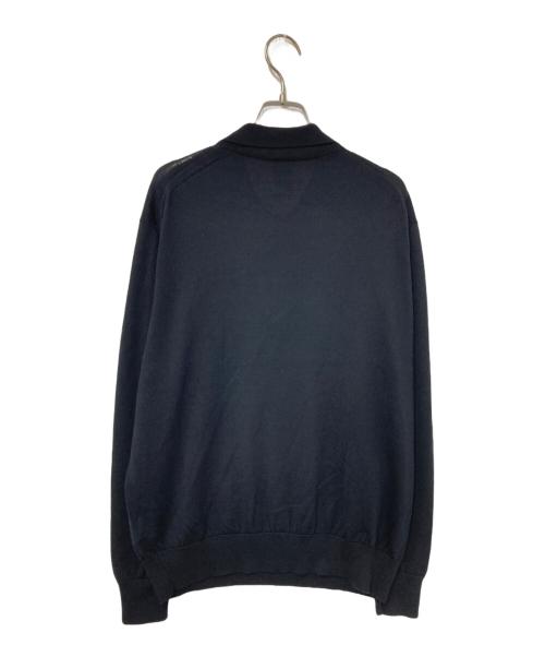 BATONER（バトナ―）BATONER (バトナ―) ウールニットポロシャツ ブラック サイズ:1の古着・服飾アイテム