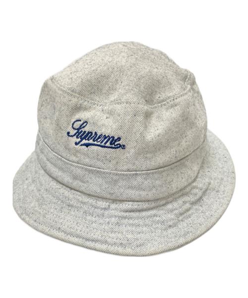 SUPREME（シュプリーム）SUPREME (シュプリーム) Coated Denim Crusher Hat グレー サイズ:下記参照の古着・服飾アイテム