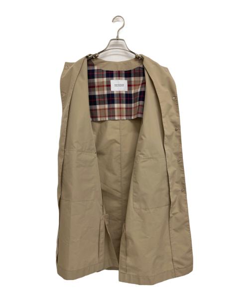 MACKINTOSH PHILOSOPHY（マッキントッシュ フィロソフィー）MACKINTOSH PHILOSOPHY (マッキントッシュ フィロソフィー) DAWLEYノーカラーコート ベージュ サイズ:38の古着・服飾アイテム